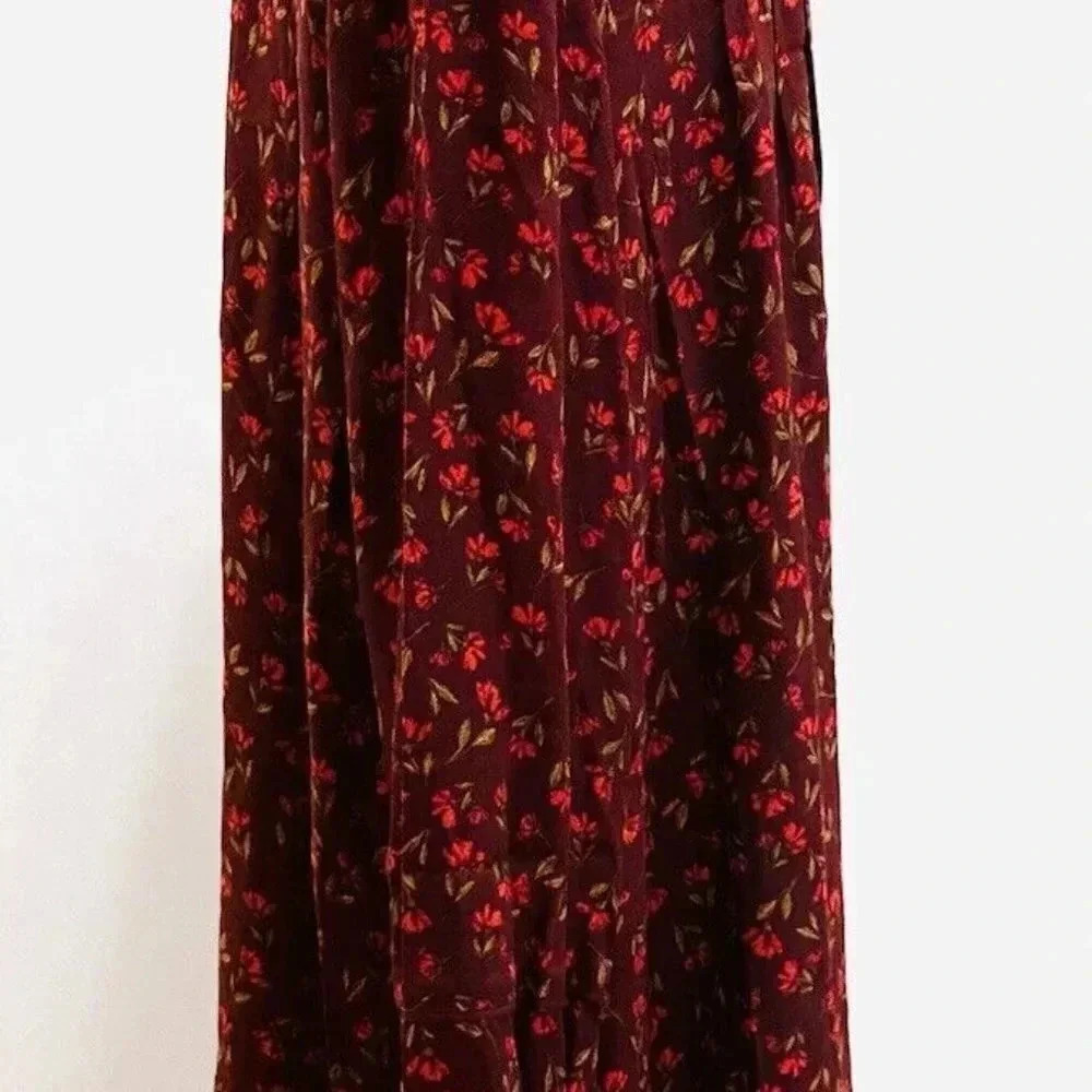 NWT SONOMA Women Long Sleeve Pullover Knee Length Loose Fit Floral Dress Size 2X - Picture 6 of 13